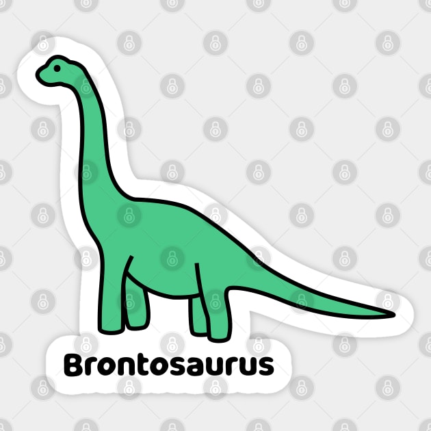 Brontosaurus Sticker by dewarafoni